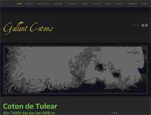 Tablet Screenshot of gallantcotons.com